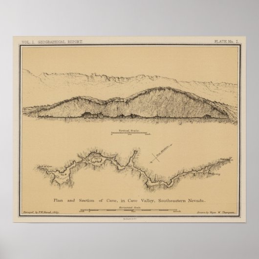 Cave Valley, Nevada Poster (Voorkant)