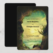 Cave vergeet een Tropisch Zee Schilderachtig huwel Kaart (Voorkant / Achterkant)