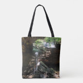 Cave Waterfall Canvas tas (Achterkant)
