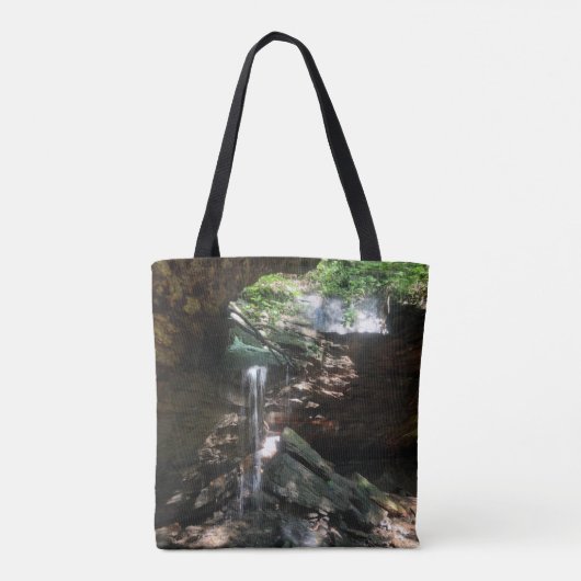 Cave Waterfall Canvas tas (Achterkant)