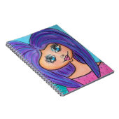 Cave Woman - Laptop - Paars Notitieboek (Rechterzijde)