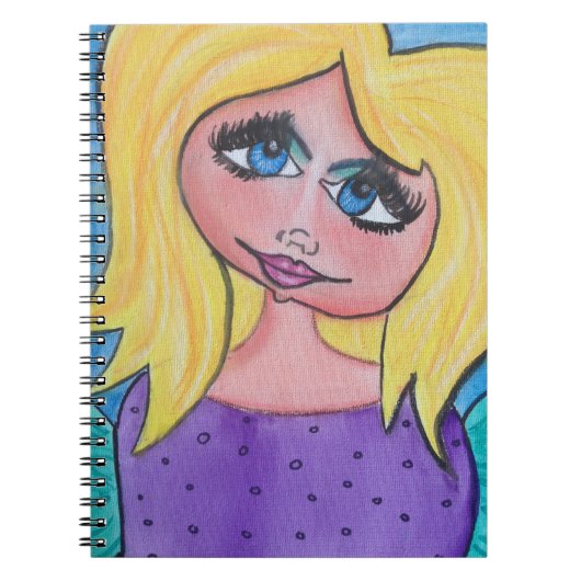 Cave Woman - Notebook - Blonde Notitieboek (Voorkant)