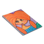Cave Woman - Notebook - Oranje Notitieboek (Rechterzijde)