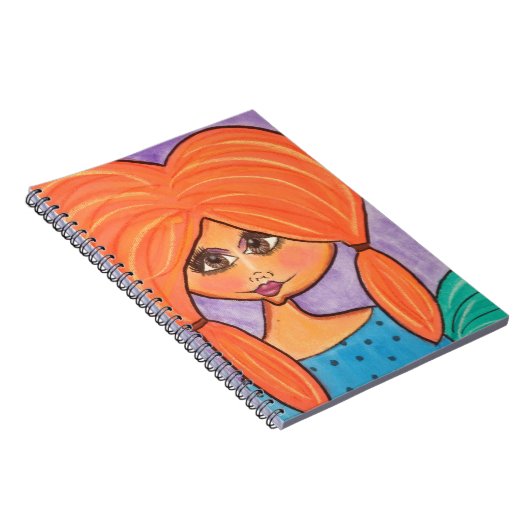 Cave Woman - Notebook - Oranje Notitieboek (Rechterzijde)