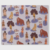 Cave Women of Diversity Cadeaupapier (Vlak)