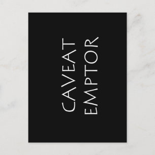 Caveat Emptor Briefkaart