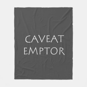 Caveat Emptor Fleece Deken