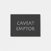 Caveat Emptor Post-it® Notes (Voorkant)