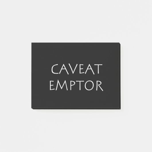 Caveat Emptor Post-it® Notes (Voorkant)