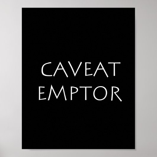 Caveat Emptor Poster (Voorkant)