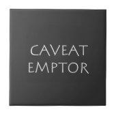 Caveat Emptor Tegeltje (Voorkant)