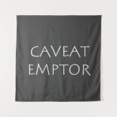 Caveat Emptor Wandkleed (Voorkant)