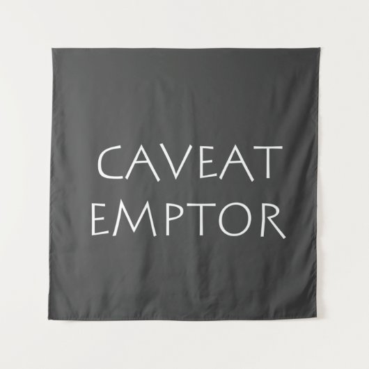 Caveat Emptor Wandkleed (Voorkant)