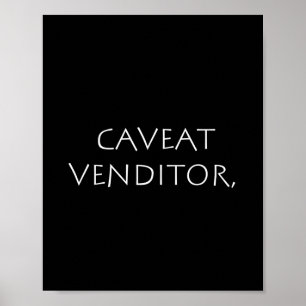 Caveat-leverancier Poster