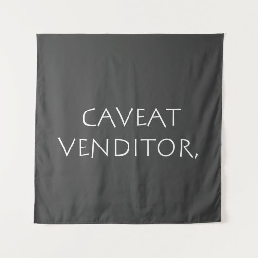 Caveat venditor wandkleed (Voorkant)