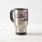 Cavegirl Travel Mug Reisbeker (Voorkant links)