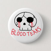 Caveira chorando ronde button 5,7 cm (Voorkant)