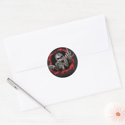 Caveira Maneira Ronde Sticker (Envelop)