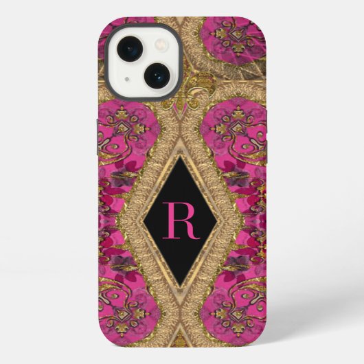 Cavelier Raye-monogram iPhone Hoesje (Achterkant)