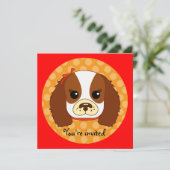 Cavelier spaniel kaart (Staand voorkant)
