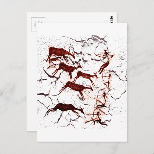 Caveman Art Briefkaart (Voorkant / Achterkant)