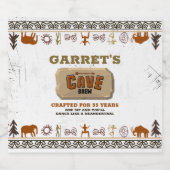 Caveman Brouwen Bierflesetiket Bier Etiket (Enkel label)