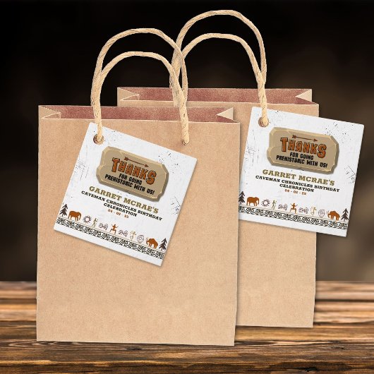 Caveman Chronicles Bedankt Bedankjes Labels