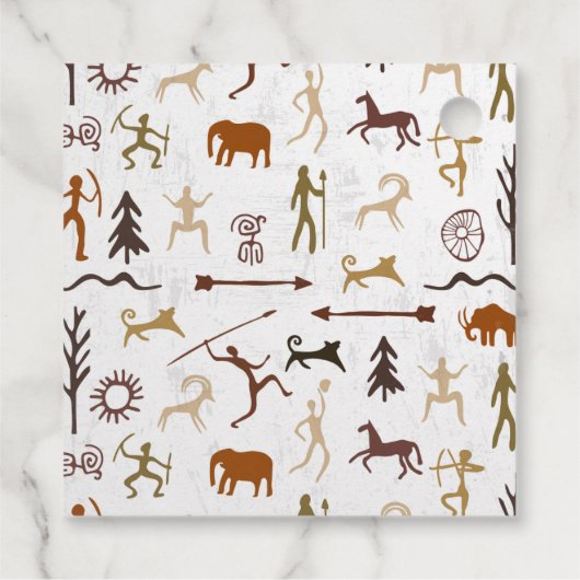 Caveman Chronicles Bedankt Bedankjes Labels (Achterkant)