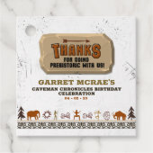 Caveman Chronicles Bedankt Bedankjes Labels (Voorkant)