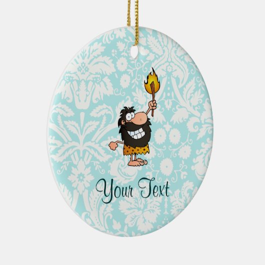 Caveman Cute Keramisch Ornament (Rechts)