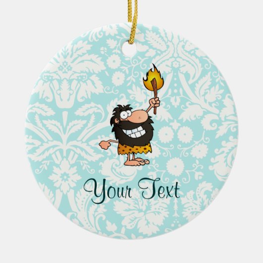 Caveman Cute Keramisch Ornament (Voorkant)