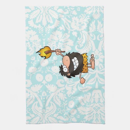 Caveman Cute Theedoek (Verticaal)