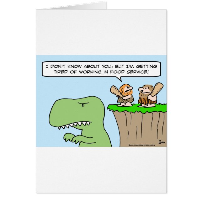 caveman dinosaur food service (Voorkant)