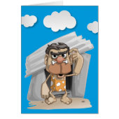 Caveman Fathers Day Kaart (Voorkant)