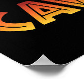 Caveman - Funny Caving Speleology Poster (Hoek)