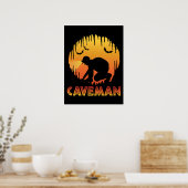 Caveman - Funny Caving Speleology Poster (Keuken)