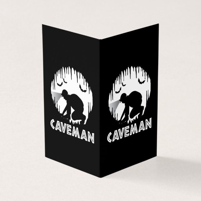 Caveman - Funny Speleology Kaart (Buitenkant)