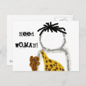 Caveman Ghost Briefkaart (Voorkant / Achterkant)