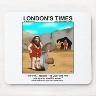 Caveman heeft de club... Funny Gifts & T - shirts Muismat