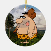 CAVEMAN HOLDING CLUB ORNAMENT (Voorkant)