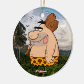 CAVEMAN HOLDING CLUB ORNAMENT (Links)