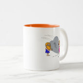 Caveman, ik Luv U Tweekleurige Koffiemok (Voorkant rechts)