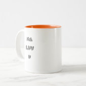 Caveman, ik Luv U Tweekleurige Koffiemok (Voorkant links)