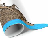 Caveman in een kano cadeaupapier (Rol Hoek)