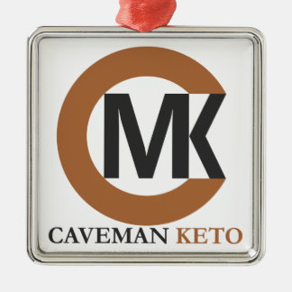 Caveman Keto Kerstversier Metalen Ornament