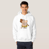 Caveman met Club Mannen Hoodie (Voorkant volledig)