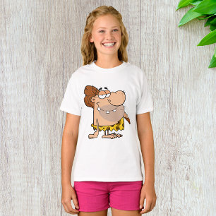 Caveman Met Club Meisjes T-shirt
