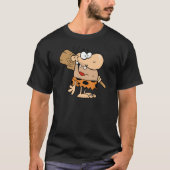 Caveman met club t-shirt (Voorkant)