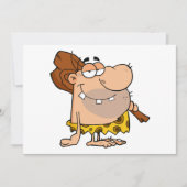Caveman met Club Uitnodigingen (Voorkant)