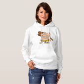 Caveman met Club Vrouwen Hoodie (Voorkant volledig)
